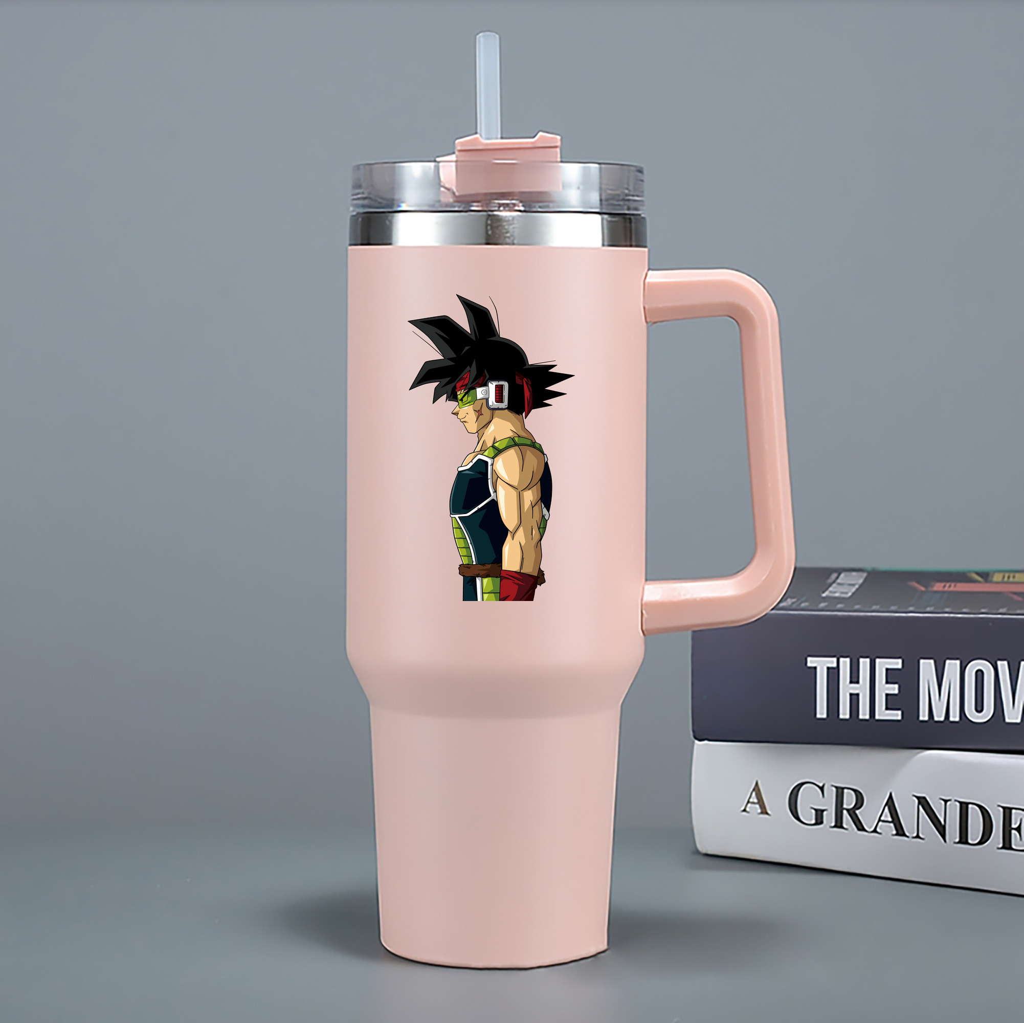（画像用） ドラゴンボール バーダック DRAGON BALL Burdock 1200mL車用タンブラー - クリスタルステッカー（プラスチックストロー付き）